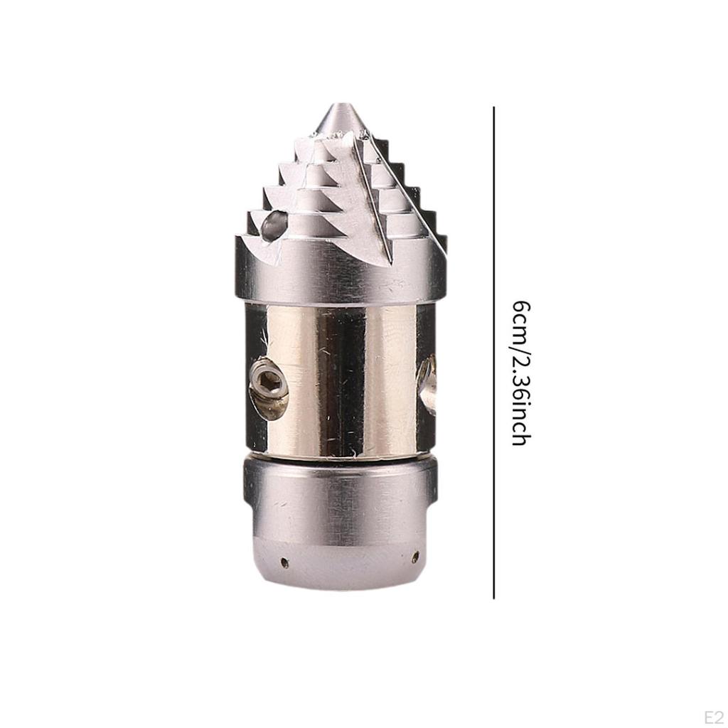 Sewer Jet Nozzle 3/8 Inch BSP Rotating Hose Steel Connector 30L