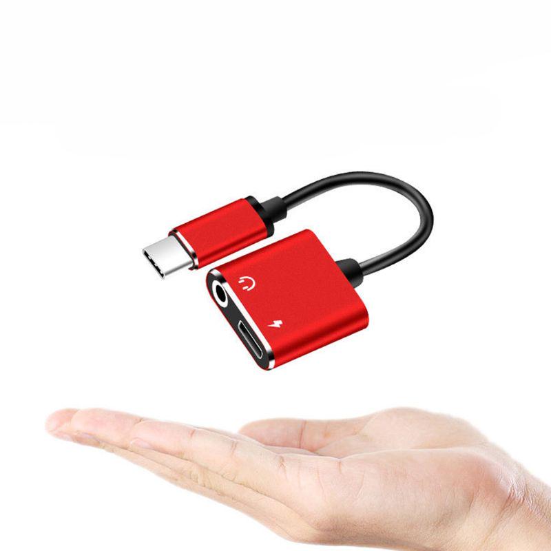 Type-C to 3.5mm Headphone Adapter Type C Adapter Aux Audio Adapter cable 5V Output Voltage Type-C Adapter Fireproof TPE