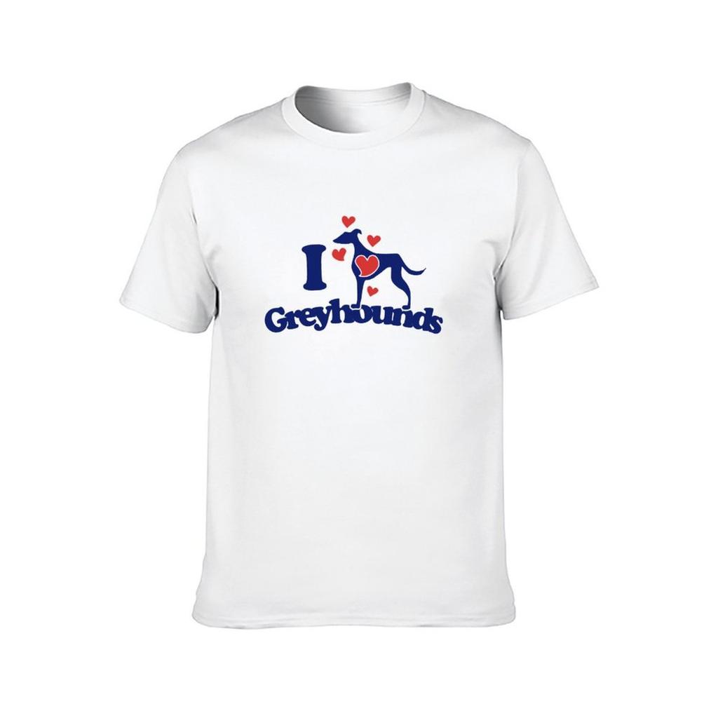 I love greyhounds TShirt anime tshirt t shirt man plain TShirt