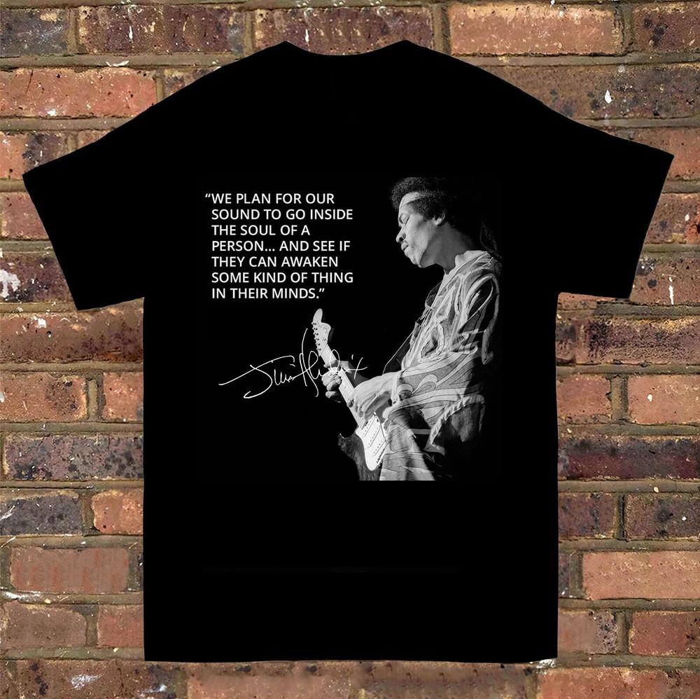 Jimi Hendrix Quotes Short Sleeve Gift T- Shirt Men All Size S-5XL- Unisex T-Shirt M
