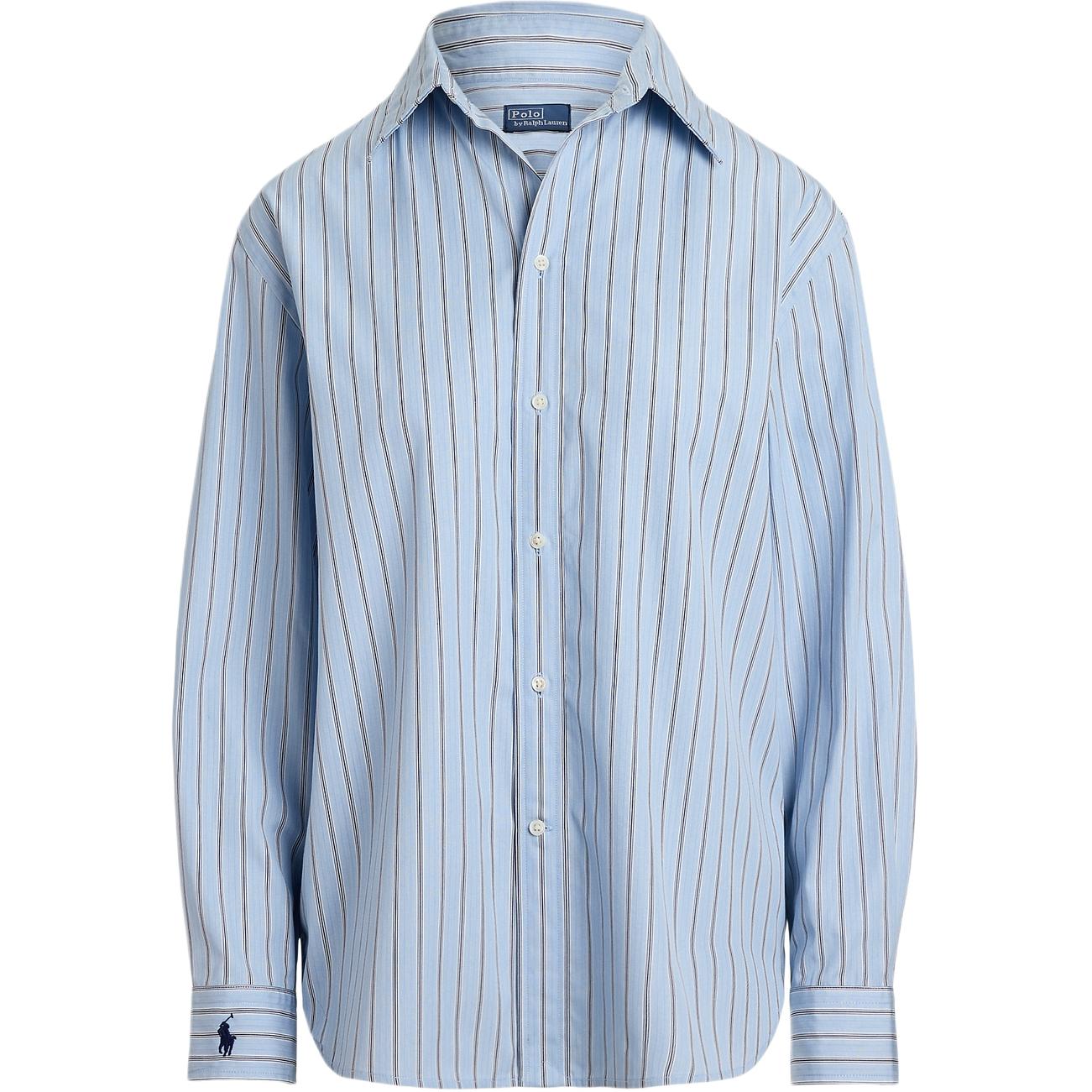 

Polo Ralph Lauren FW25 Рубашка женская в полоску с острым воротником свободного кроя с длинным рукавом WMPOSHTNDO20921-400 M