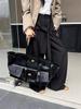Large Kelly Cowhide Crossbody & Shoulder Bag - Fashionable Underarm Platinum Handbag with Spacious Capacity