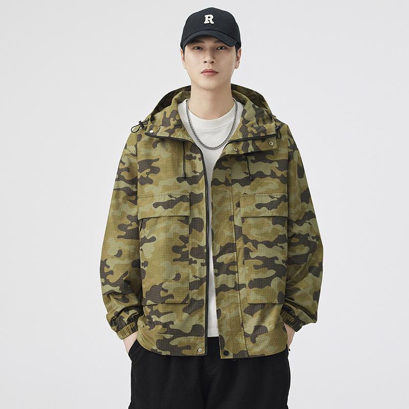 

Jacket men s color blocking 2025 autumn and winter new men s youth windproof fashion casual top jacket trend 3XL