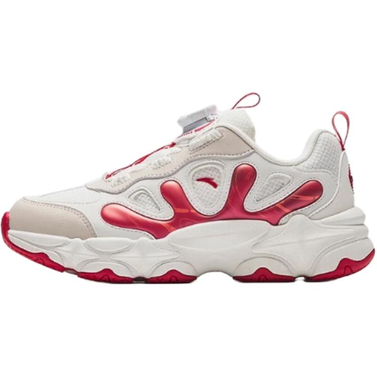 Anta Comfortable Versatile Anti-Kick Wear-Resistant Low-Top Casual Shoes Kids Sneaker White 322518811
