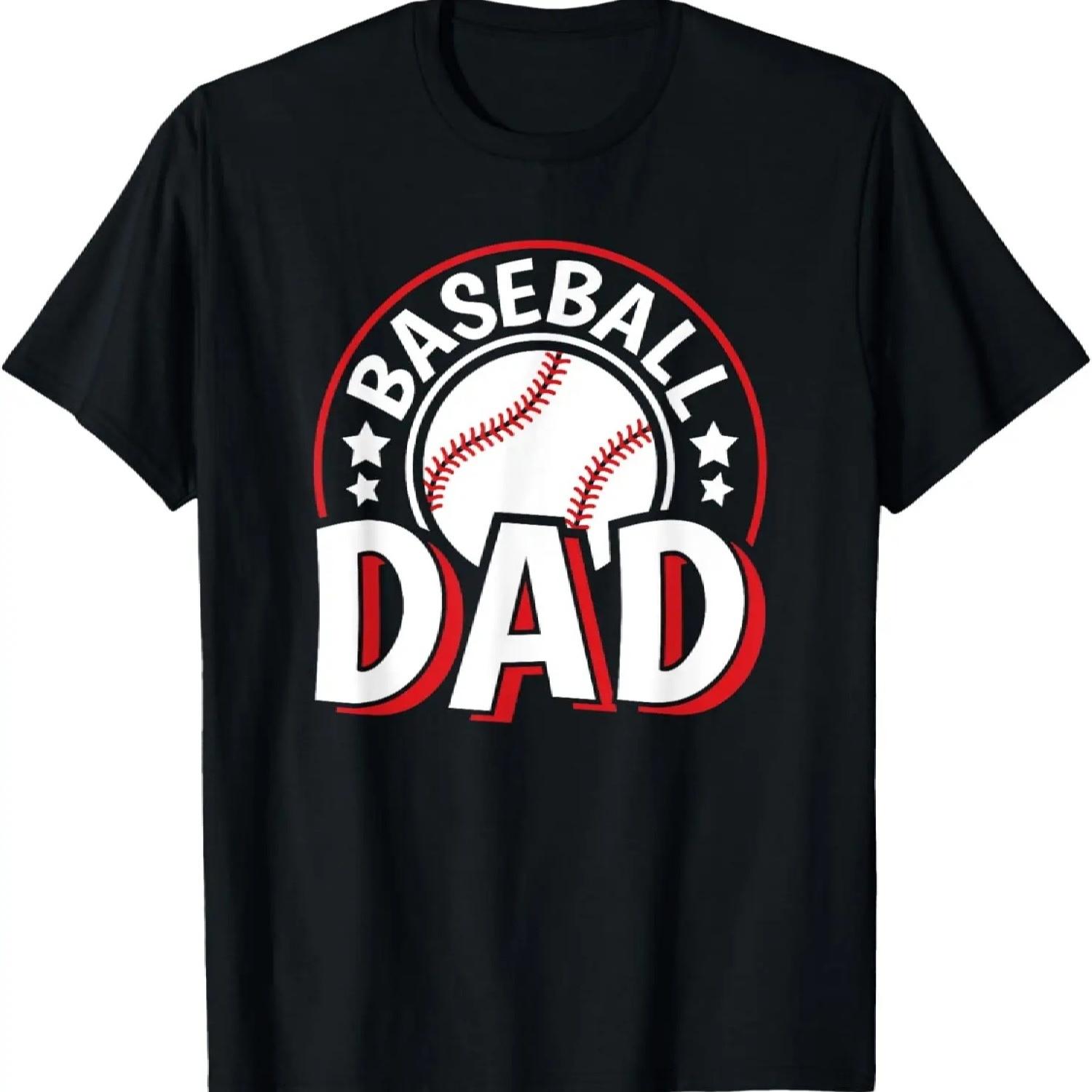 Футболка для папы-бейсболиста Мужская футболка для бейсболиста S