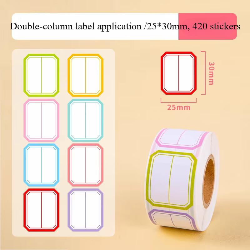 800/500/400pcs roll Colorful Waterproof Self Adhesive Labels Name Tags for Bottles Handwriting Notes Spice Stickers
