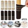 New Portable High Quality 4Pcs/Set Elastic Non-slip Anti-Noise Knitting Protective Case Table Foot Cover Furniture Legs Sleeves
