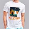Brand Summer For Her Tshirt Hot Springs National Park Hiker Waterfall Landscape Short Sleeve Adult O Neck Tees Cotton Tshirt