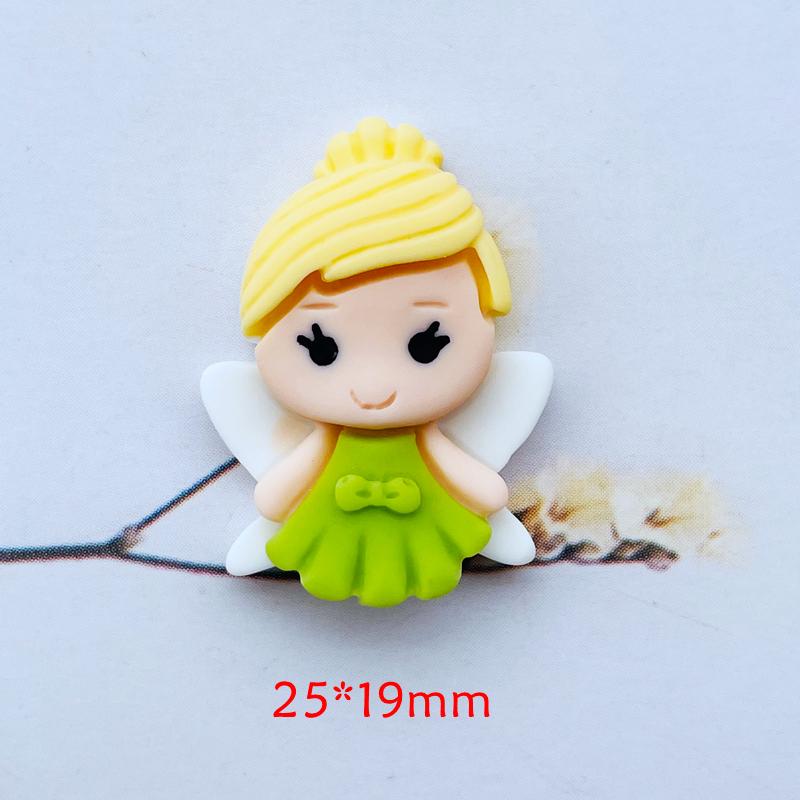 20Pcs New Cute Resin Mini Cartoon Princess Flat Back Cabochon Scrapbook Kawaii Diy Embellishments Accessories A103