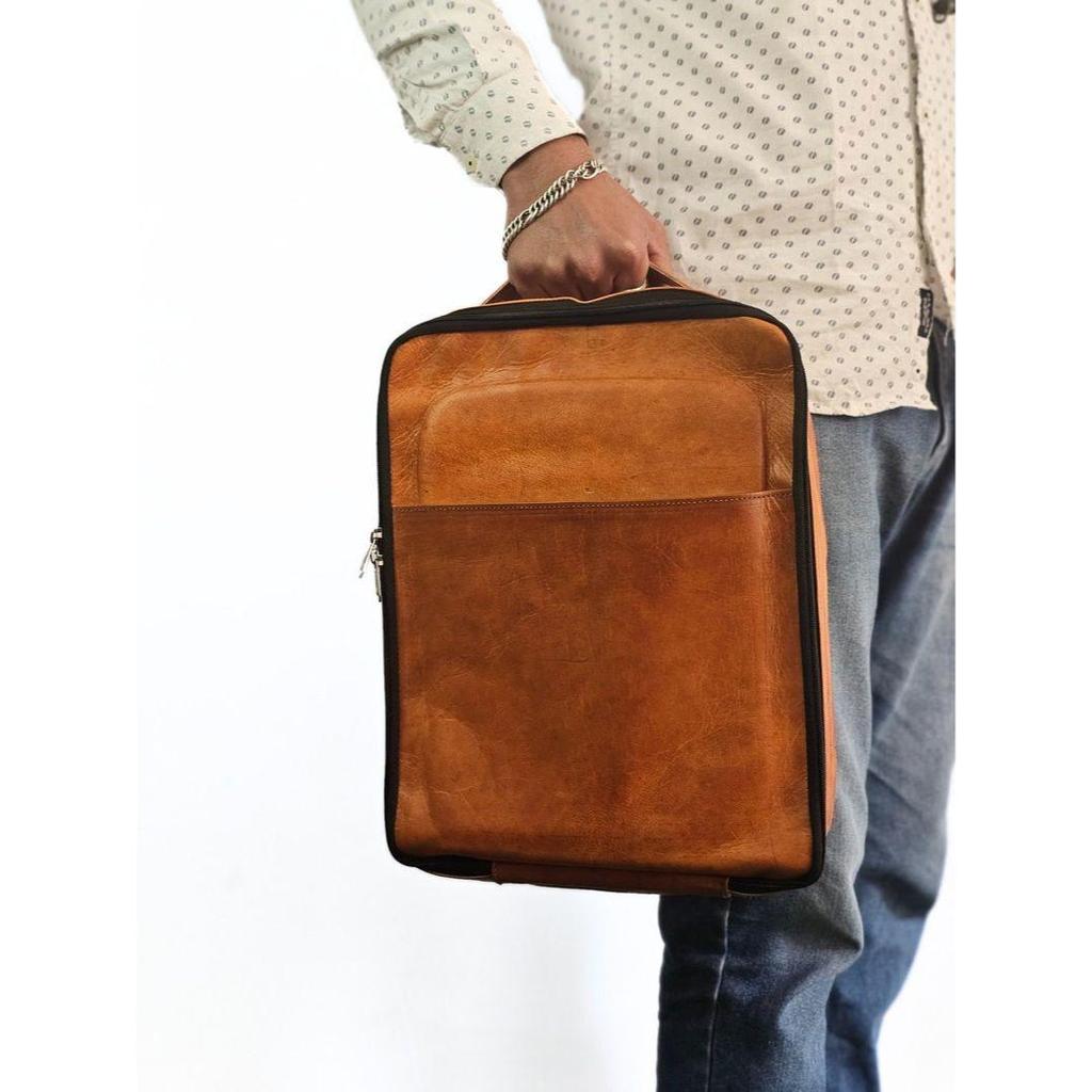 Personalized Leather Shoe Bag for Men, Handmade Leather Boot Bag, Custom Golf Shoe Bag, Crafted Leather Shoe Bag, Leather Shoe Travel Bag