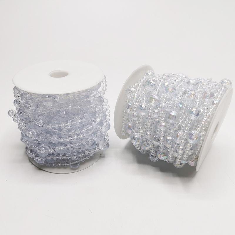 Contas e Correntes de Pérolas de Imitação - Acessórios DIY de 12+7+4mm para Roupas, Corredores de Casamento e Artesanato