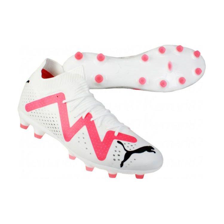 Puma Future Match Ic/In Soccer Shoes Men sneaker White Pink 107372-01