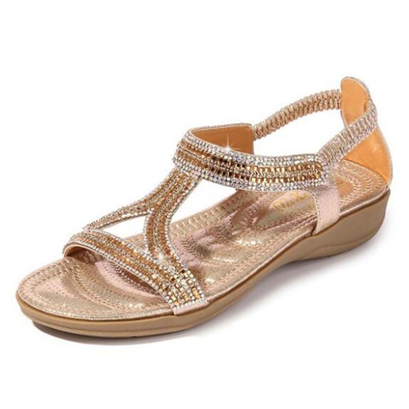 fashion Fashion Diamond Sandals Women 2024 New Summe Ladies Casual Beach Outdoor Flip Flop Sandals Soft Bottom Flip FlopShoes Big Size