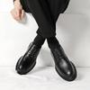 Mens shoes lace up Wingtip Oxford Shoes black Leather Brogue Men Dress Shoe Classic Business Shoe Men Office Formal Shoes