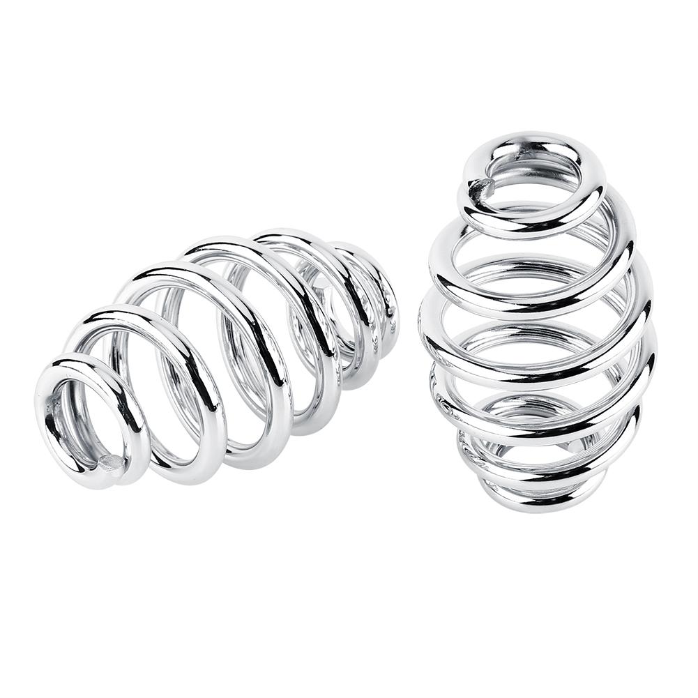 1 Pair 3" Steel   St Barrel Springs For Chopper Bobber Motorcycle Golden