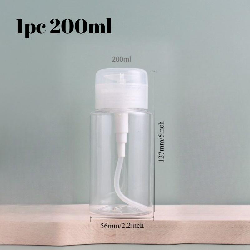 1pc 100ml200ml Press Bottle Transparent Grafting Eyelashes Cleansing Water Remover Glue Beauty Nail Salon Cosmetics Makeup Tools