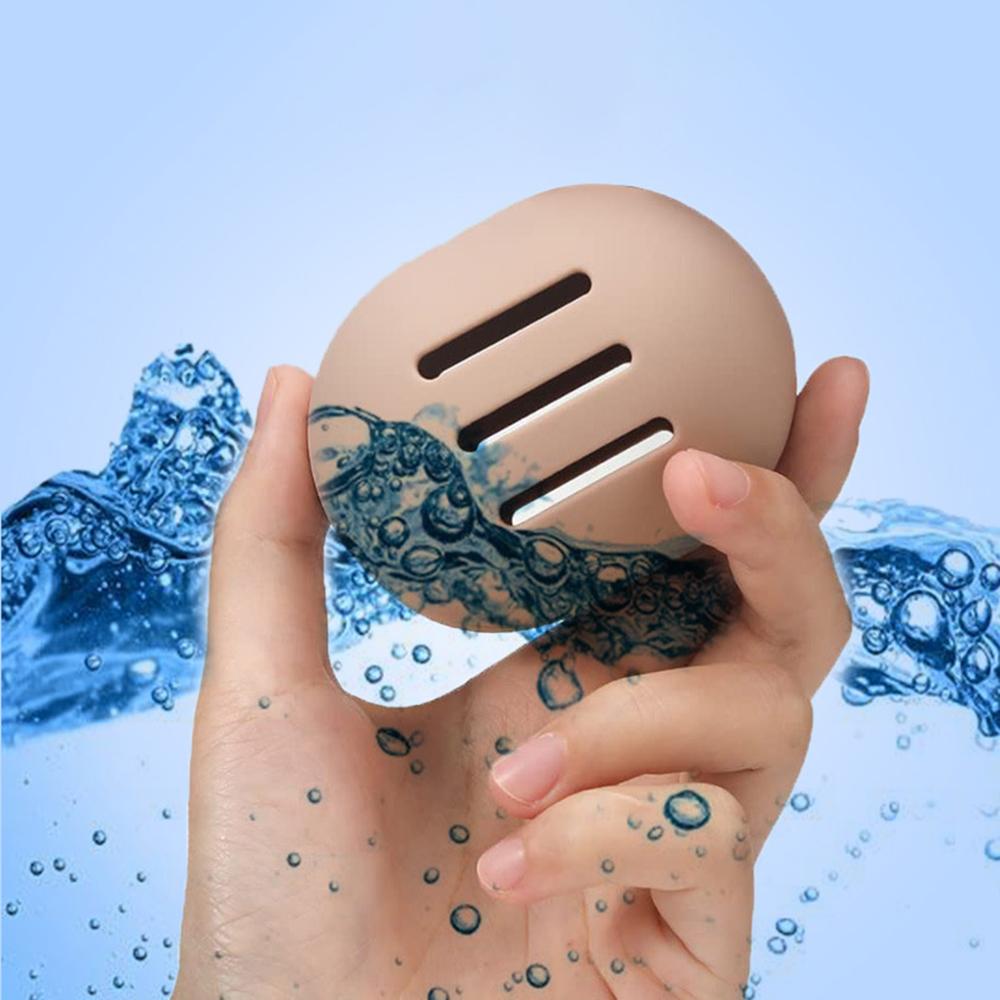 Makeup Sponge Travel Case, Eco-Friendly Silicone Porous Beauty Sponge Storage Case, Travel Portable Makeup Powder Puff Storage C