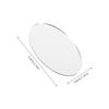 BESTOYARD Round and Oval Mirrors for 5 Small Mirror for DIY Makeup Mirror Craft DIY Small Mini Mosaic Mirror Glass Makeup, DIY, 5.5x3.6cm, Pieces,