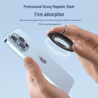 Magnetic Ring Stand for Apple 12-15 Phones - No Adhesive, Metal Design