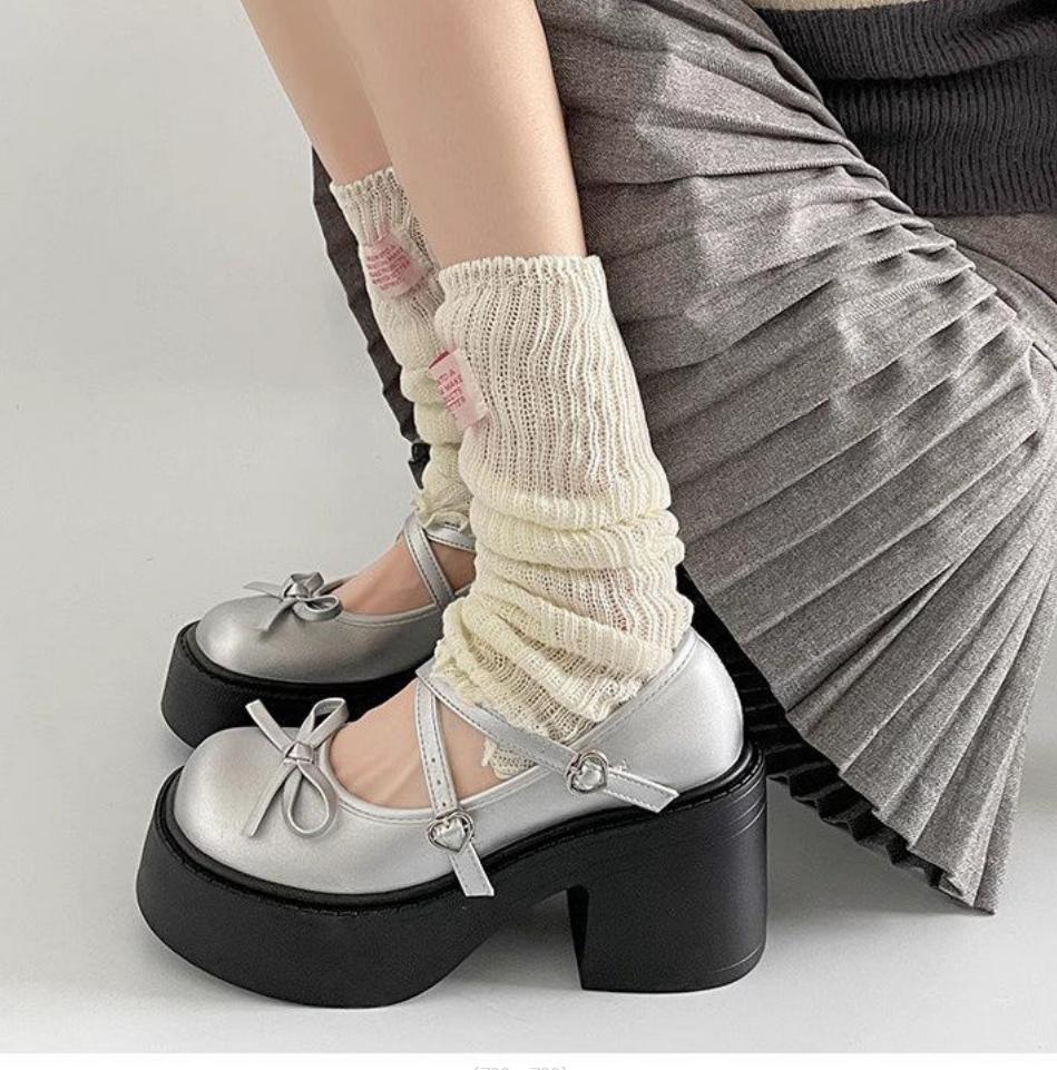 Fashion Lolita Shoes Women Japanese Style Mary Jane Shoes Women Vintage Shallow High Heels Chunky Platform Shoes Cosplay Female Sandals