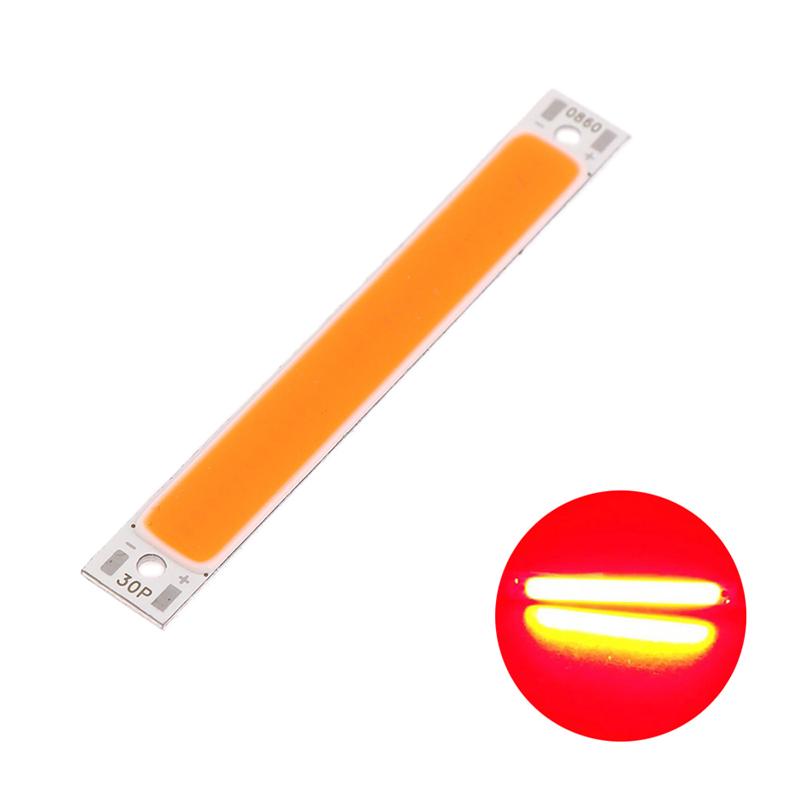 Led Cob Strip 1W 3W Warm Cold White Blue Red Led Light Source For Bicycle Lamp