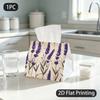1pc Tissue Box, Watercolor Lavender Calming Beauty Pattern, 2D Flat Printing, Lightweight, Portable, Napkin Dispenser, for The Living Room