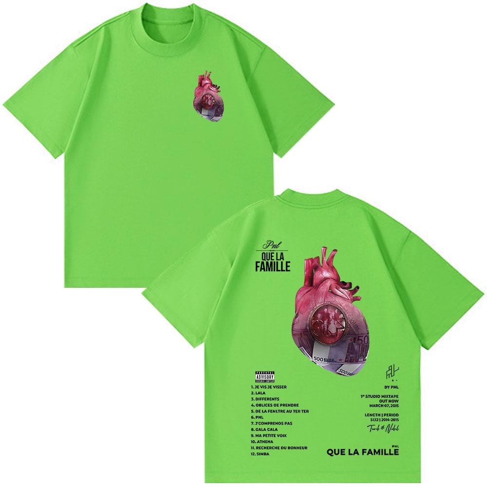 

Французский рэпер PNL Que La Famille Le Monde Chico футболка мужская женская хип-хоп мода футболки с коротким рукавом хлопок с круглым вырезом 2XL