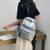 Damski Wielofunkcyjny Miękki Plecak PU Wszechstronna Uliczna Torba z Jasną Powierzchnią Jednokolorowa Casualowa Torba na Jedno Ramię