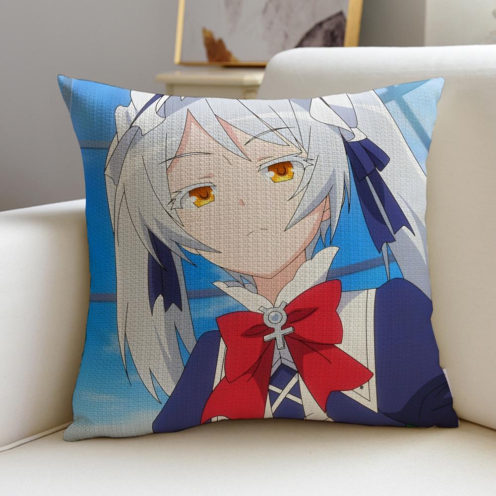 In Another World with My Smartphone Cushion Cover  skinfriendly linen pillowcase square removable and washable cushion
