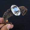 Owyhee Opal Bangle, 999 Copper Wire Wrapped Jewelry, Gemstone Bangle, Gift For Her Handmade Dainty Jewelry