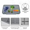 Silicone Drain Mat Kitchen Sink Slope Design Heat-Resistant Drain Pad Cookware Drying Tray Air Circulation Drain Mat