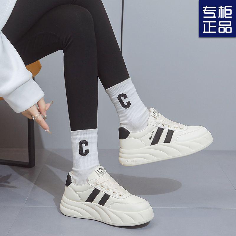 Sports and Leisure Platform Bread Shoes Women's Board Shoes Spring and Autumn New Versatile Muffin