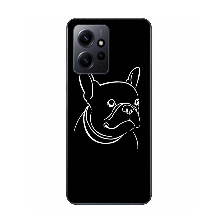 

French Bulldog Black White Phone Case For Redmi Note 14 15 Pro 5G 13 12 Pro Plus 11 11T 11E 11S 10 Pro 10S 9 9S Cover Cell Clear Redmi Note 10 Pro