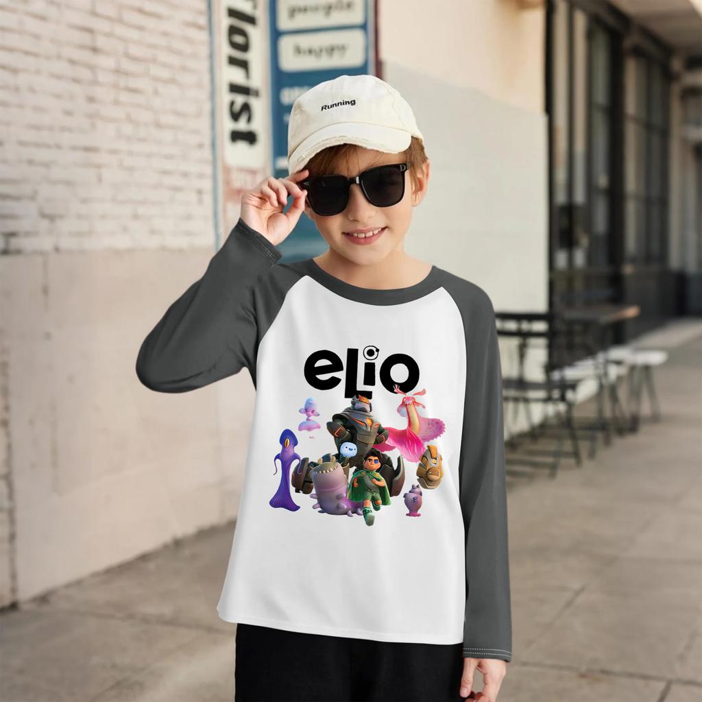 Modisches und bequemes Kinder-Langarm-Oberteil mit Rundhalsausschnitt und lockerem Schnitt