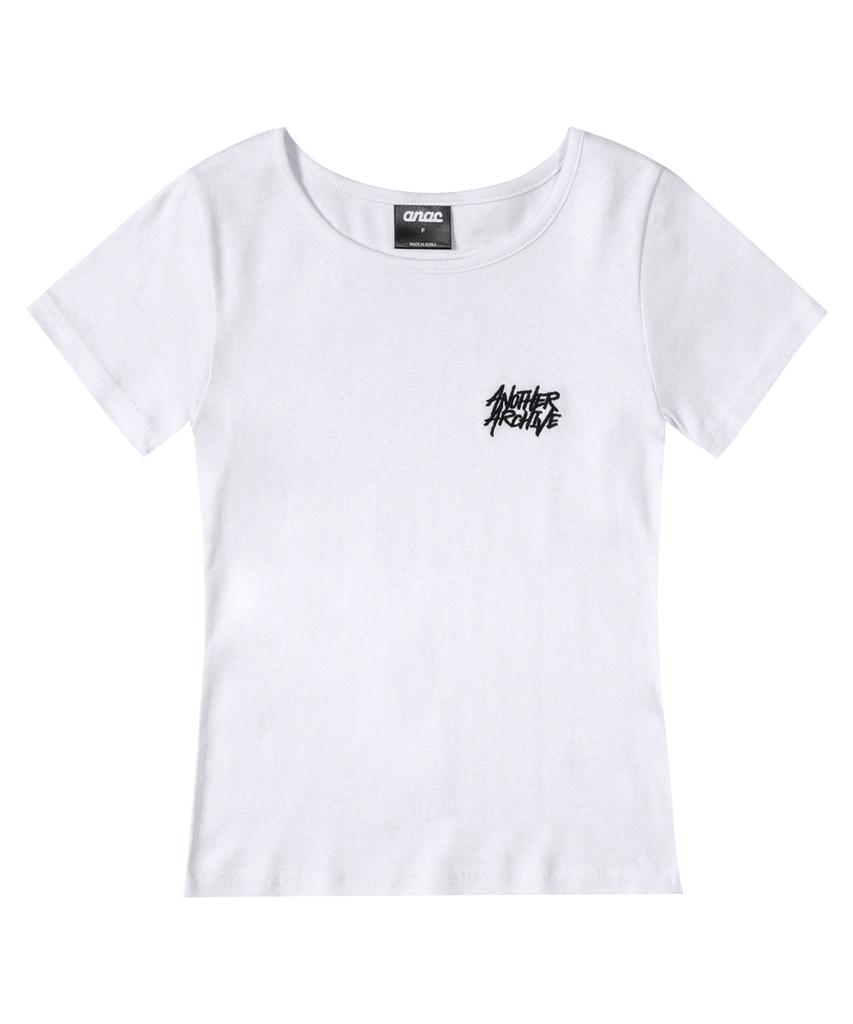 ANOTHER ARCHIVE Women'S Perfect Slim Logo Short Sleeve T-Shirt_Black