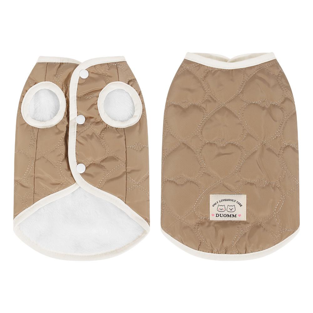 New cat clothes fake two plush sweater cat clothes autumn and winter warm windproof vest pet clothes