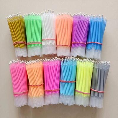 Penna Evidenziatore 12 Colori Speciale per Arte, Penna Neutra a Colori da 0,6 mm, Ricariche Fluorescenti Portatili per Fai da Te 100 pezzi/set