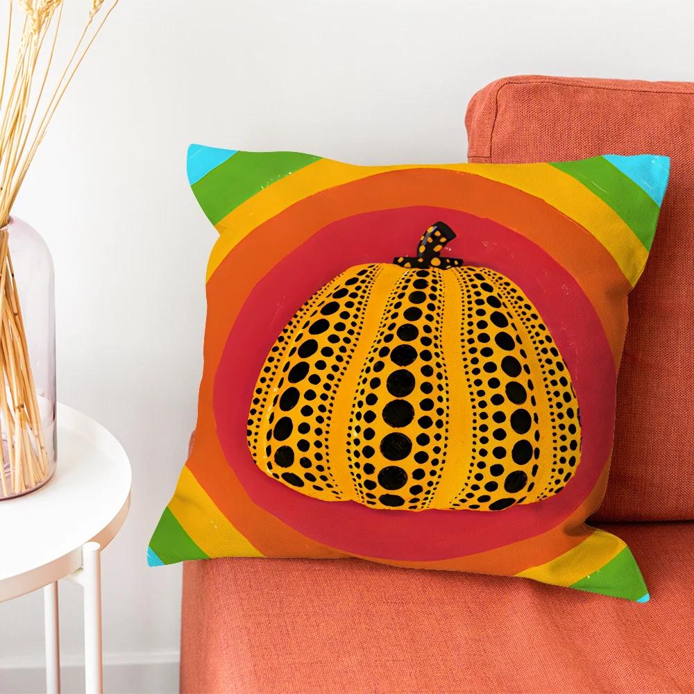 

Искусство ЯЁИ КУСАМА Наволочка Наволочка Гостиная Диван Подушка Чехол Подходит Для Дома Спальни Комнаты Украшение 16x16Inch