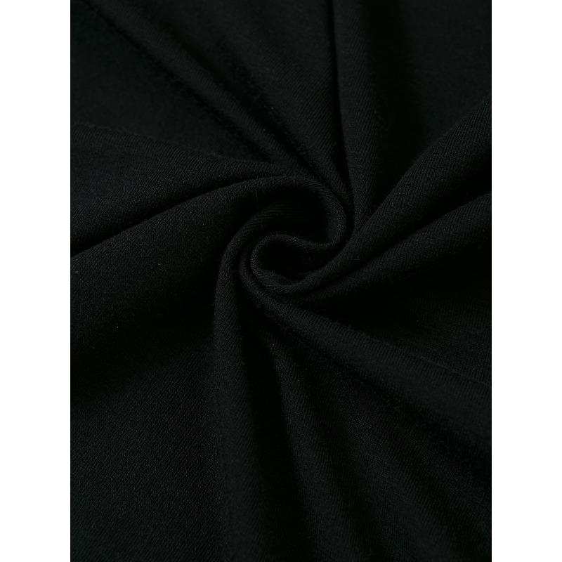 European sizes Black T-Shirt with Pink Bow - Casual Crew Neck Cotton Tee, Super Soft and Comfortable for Everyday Wear