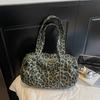 Schultertasche mit Leopardenmuster, große Kapazität, Pendler-Tragetasche