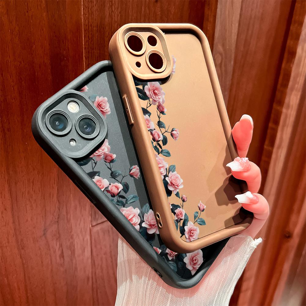 Měkký silikonový čtvercový žebříkový vzor tisku Pouzdro telefonu Plný kryt fotoaparátu Ochranné pryžové pouzdro odolné proti nárazům pro OPPO Realme