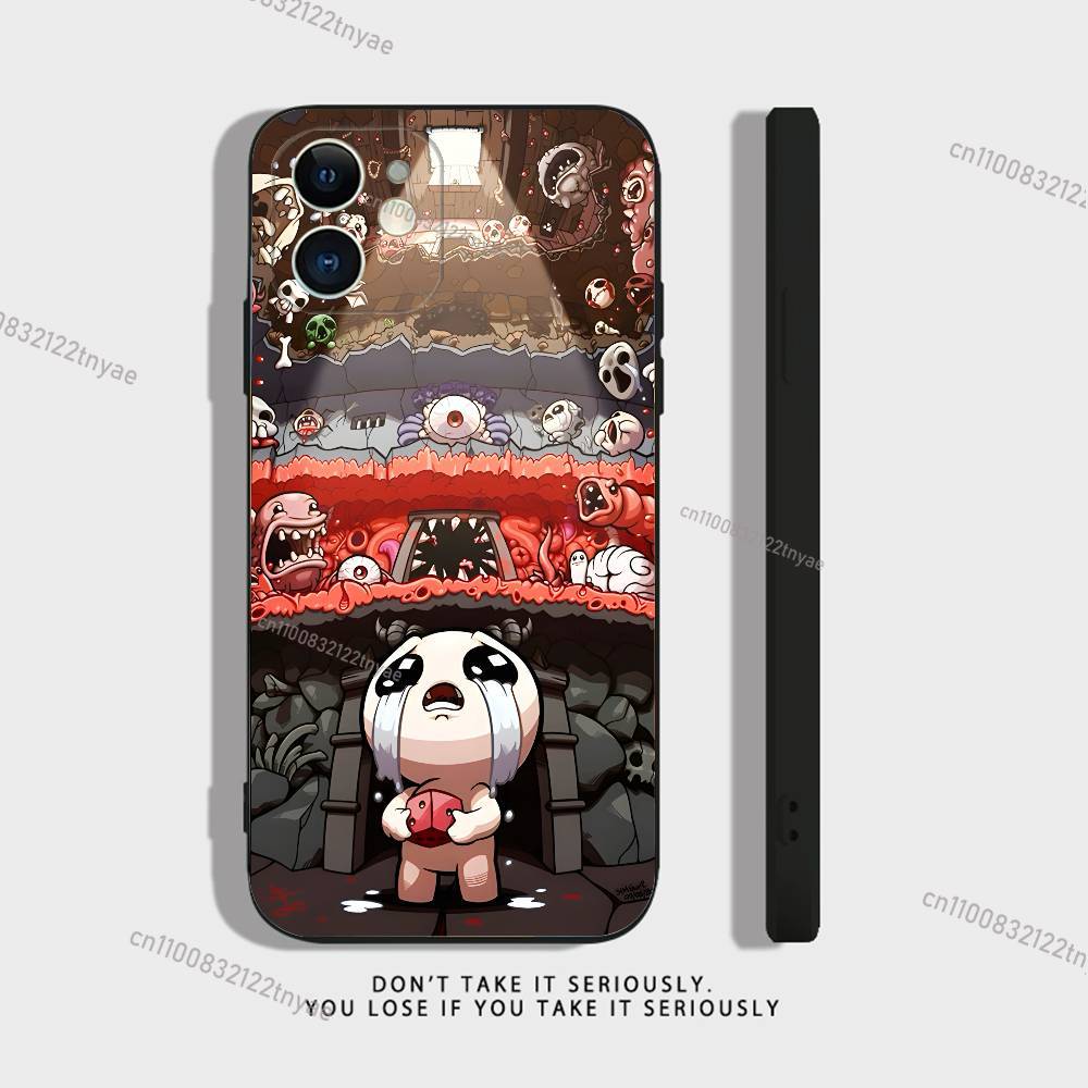 Cool The Binding of Isaac For iPhone 17,16,15,14,13,12,11,Pro,X,XS,Max,XR,Plus,Mini Soft Silicone Phone Case Black Shockproof