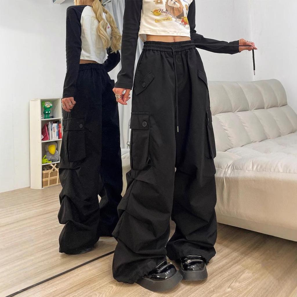 Unisex Retro Plissierte Lagen-Hip-Hop-Hose - Lässig, Vielseitig, Herbst/Winter-Trend