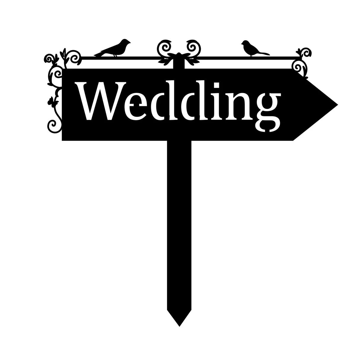 Custom Metal Garden Stake, Personalized Yard Sign Decor чёрный