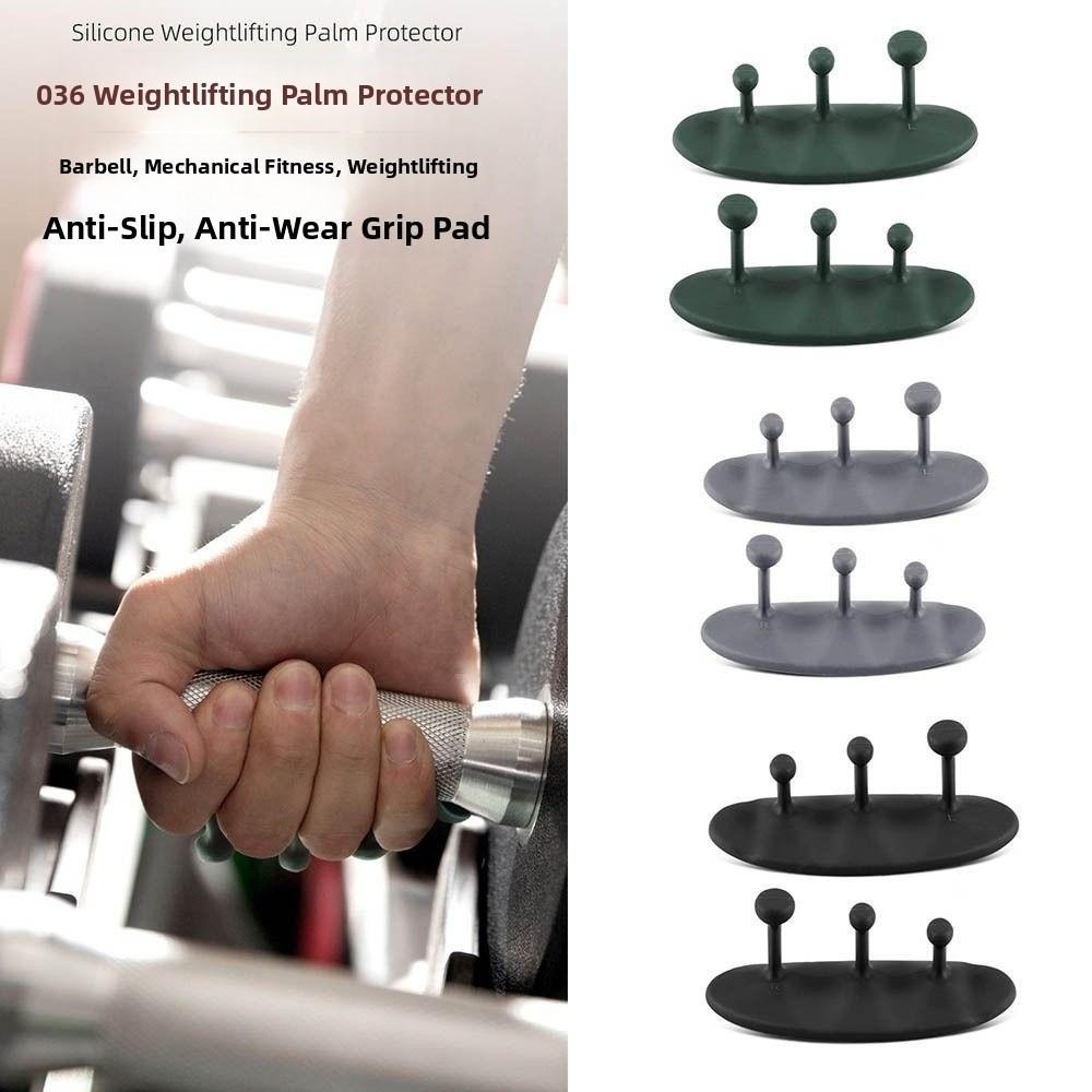 1 Pair Washable Weight Lifting Grips 3-finger Silicone Palm Grips  Strength Training