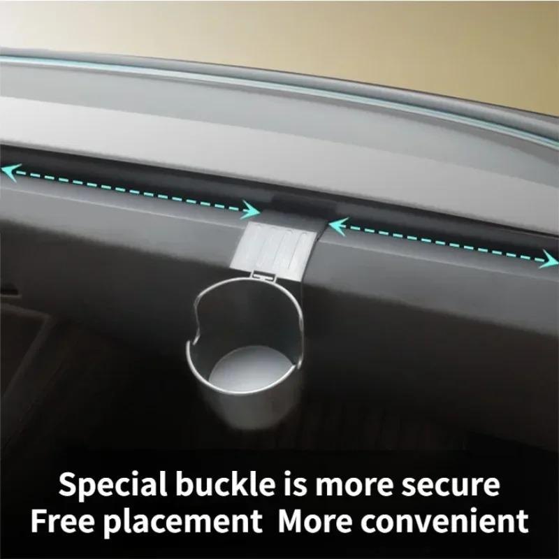 Dashboard Cup Holder For Tesla Model 3 Highland Model Y Juniper Phone Card Storage Organizer Dashboard Left ABS Car Accessories