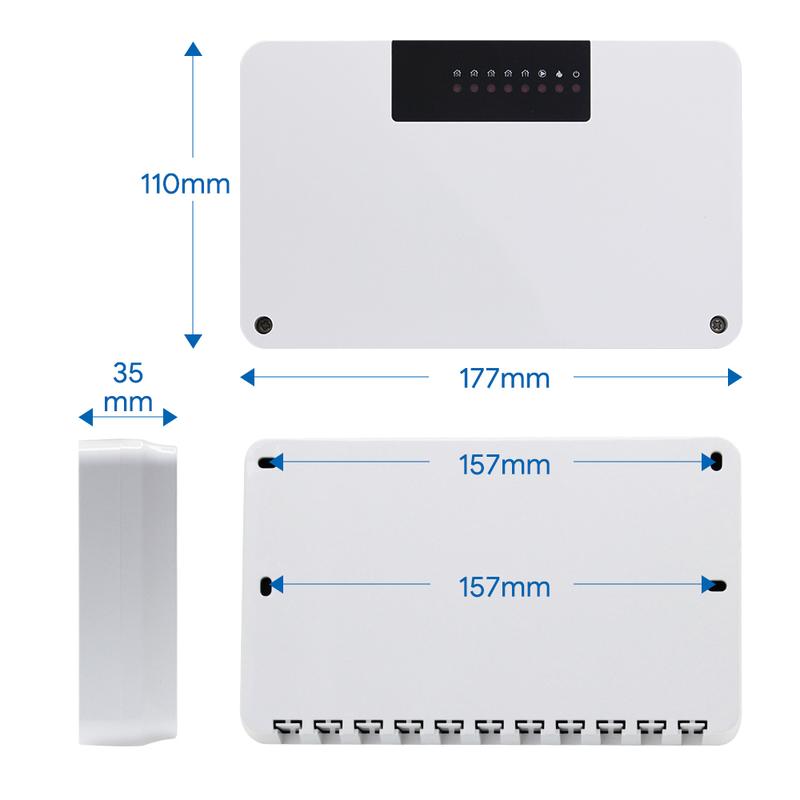 Beok Water Heating System Smart  Heating Thermostat Controller 8 Channels for Gas Boiler Concentrator Wifi Thermoatat Actuators