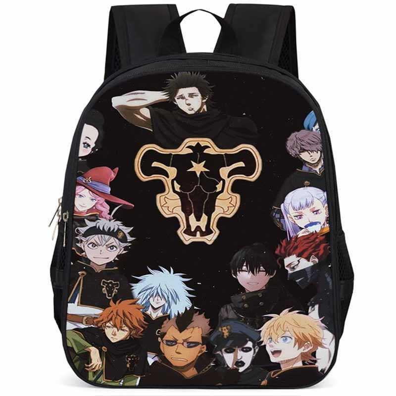Sac à dos Black Clover 15 pouces Grande capacité Léger Tissu Oxford Pour Enfants
