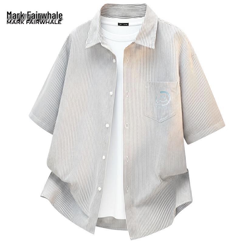 Mark Fairwhale Men s Striped Short-Sleeve Shirt 3XL