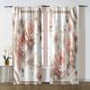 2pcs European style curtains   the perfect choice for dreamy window decoration   embossed roses   and drawbar pocket curtains